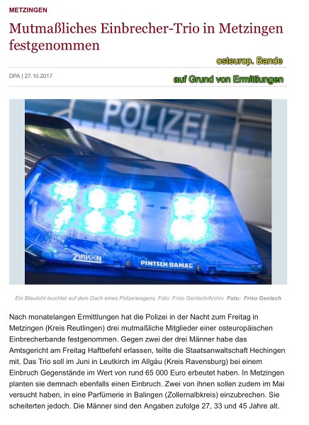 Polizeierfolge 2017