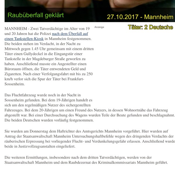Polizeierfolge 2017