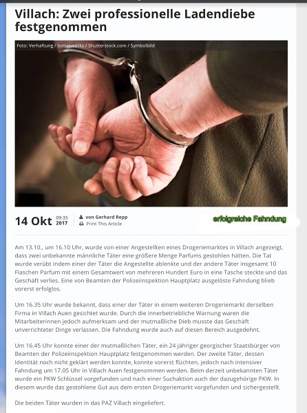 Polizeierfolge 2017