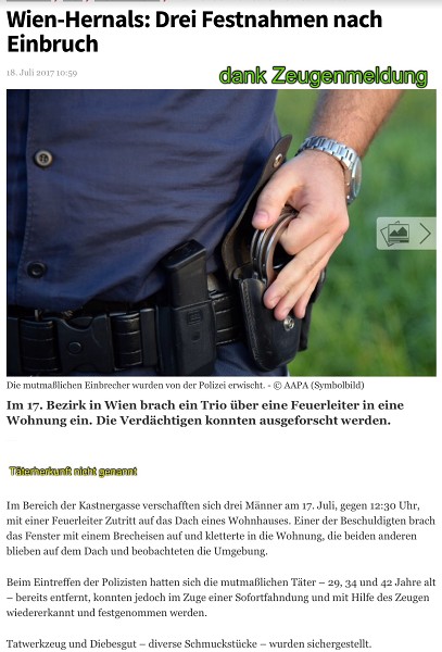 Polizeierfolge 2017