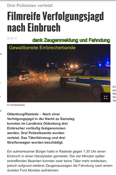 Polizeierfolge 2017